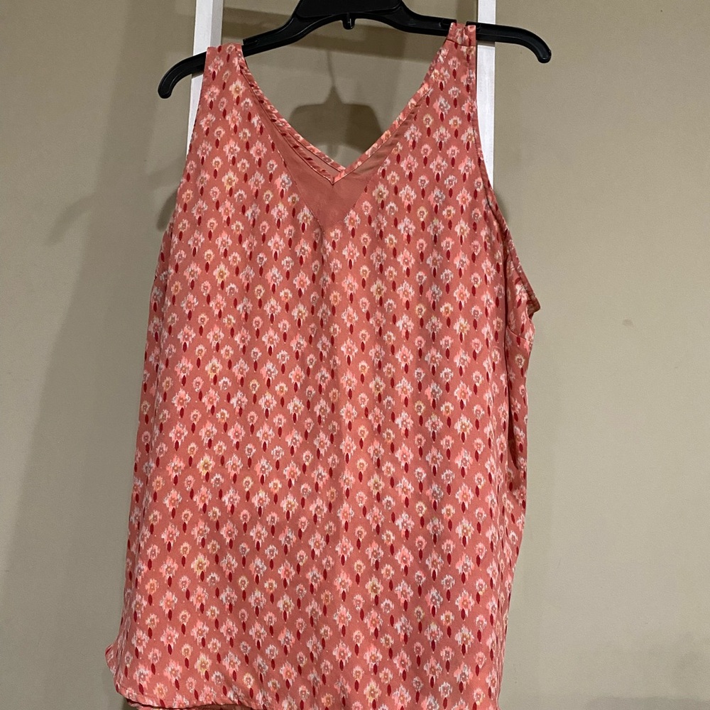 Maurices Pink Patterned Camisole Top
